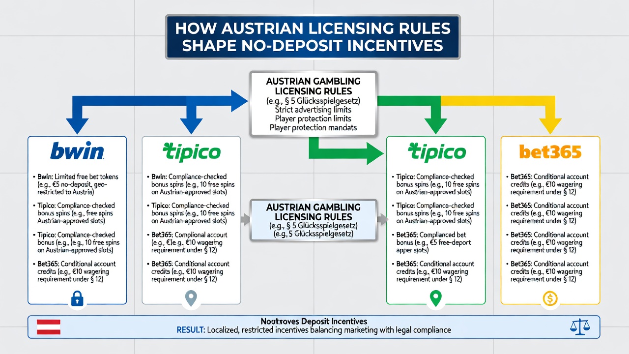 Comparison of bonus structures at licensed Austrian betting sites